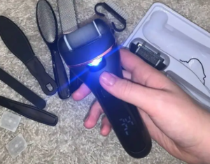 מכשיר פדיקור חשמלי מקצועי לשיוף והסרת עור יבש וקשה מכפות הרגליים photo review