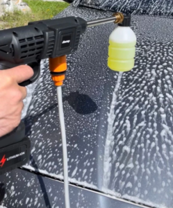 גרניק נייד ונטען מכונת שטיפה בלחץ ללא תלות במקור מים או חשמל photo review