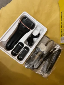 מכשיר פדיקור חשמלי מקצועי לשיוף והסרת עור יבש וקשה מכפות הרגליים photo review