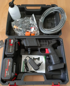 גרניק נייד ונטען מכונת שטיפה בלחץ ללא תלות במקור מים או חשמל photo review