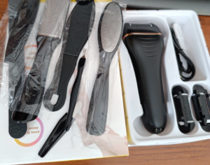 מכשיר פדיקור חשמלי מקצועי לשיוף והסרת עור יבש וקשה מכפות הרגליים photo review