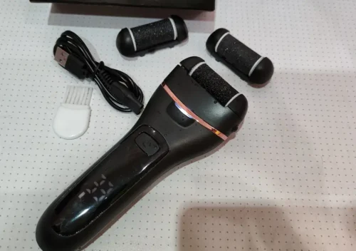 מכשיר פדיקור חשמלי מקצועי לשיוף והסרת עור יבש וקשה מכפות הרגליים photo review