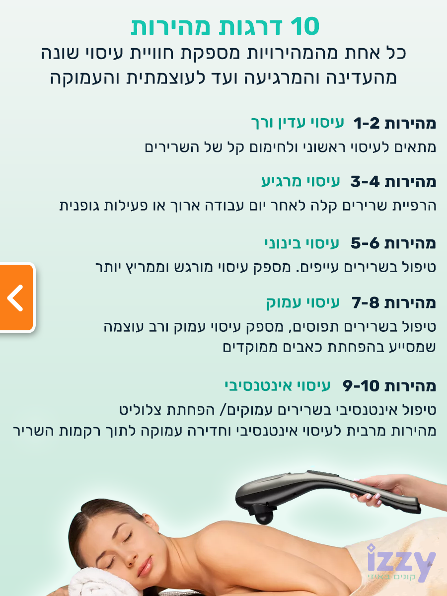 מכשיר עיסוי מומלץ